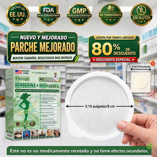 ¡Solo quedan 10 cajas! 𝐆𝐋𝐎𝑹𝑬𝑵𝐃𝐀 🎁 -30 % hoy Recomendada por médicos: de 4 a 6 cajas para evitar el efecto rebote. ¡Última oportunidad antes del Año Nuevo! 🎁